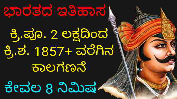 indian history timeline in kannada
