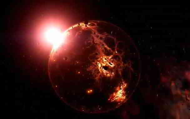 volcano on earth in beginning in kannada